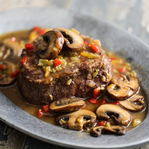 Filet Mignon with Sherry Mushroom Sauce